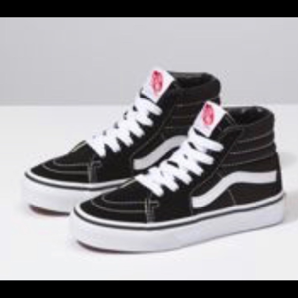 Sk8 high vans in black